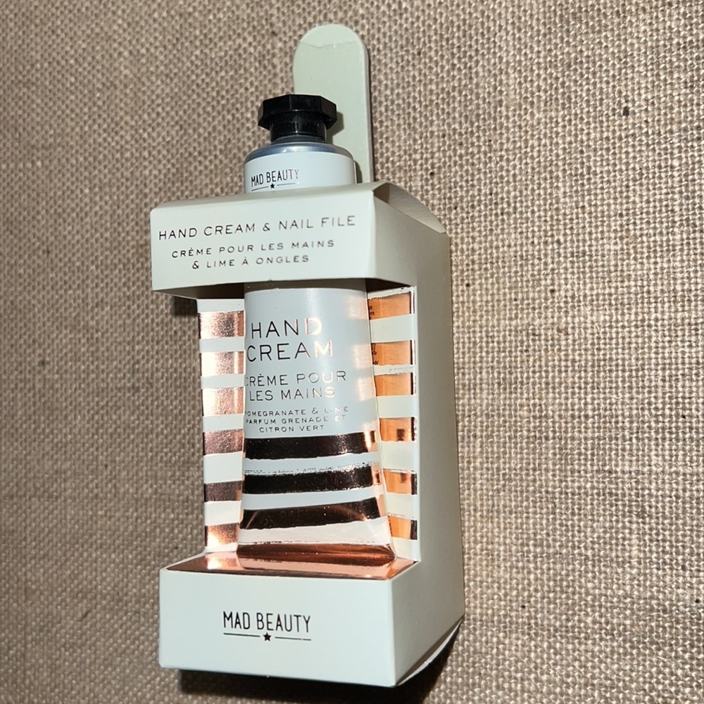 Mad Beauty hand cream and nail file